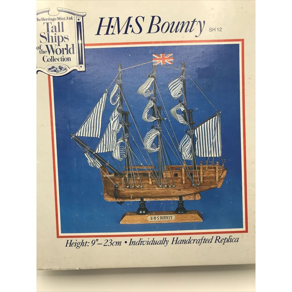 Vintage HMS BOUNTY Heritage Mint Tall‎ Ships of the World Coll. Replica 1996 NOS